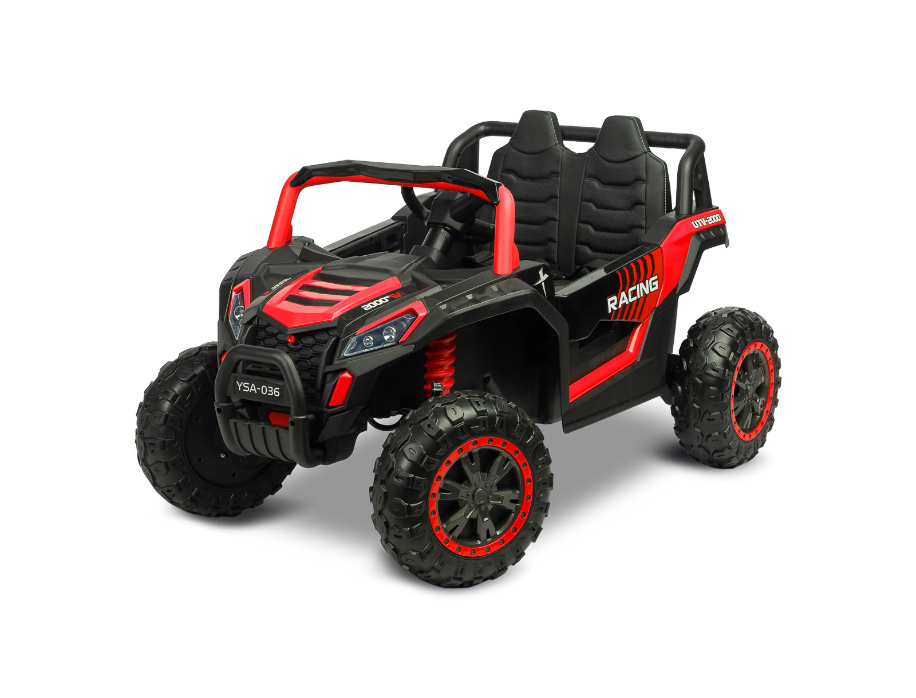 axel_red_03 Otroški buggy na akumulator Axel 4x45W, rdeč - slika 1