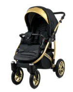 Otroški voziček BabyLux GoldLux 3v1, črno ogrodje - slika 5