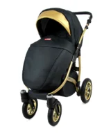 Otroški voziček BabyLux GoldLux 3v1, črno ogrodje - slika 15