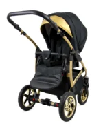 Otroški voziček BabyLux GoldLux 3v1, črno ogrodje - slika 16