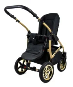 Otroški voziček BabyLux GoldLux 3v1, črno ogrodje - slika 17