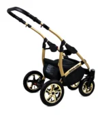 Otroški voziček BabyLux GoldLux 3v1, črno ogrodje - slika 18