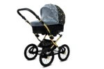 Otroški voziček BabyLux Margaret 3v1, zlato ogrodje - slika 30