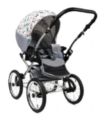 Otroški voziček BabyLux Margaret 3v1, srebrno ogrodje - slika 39