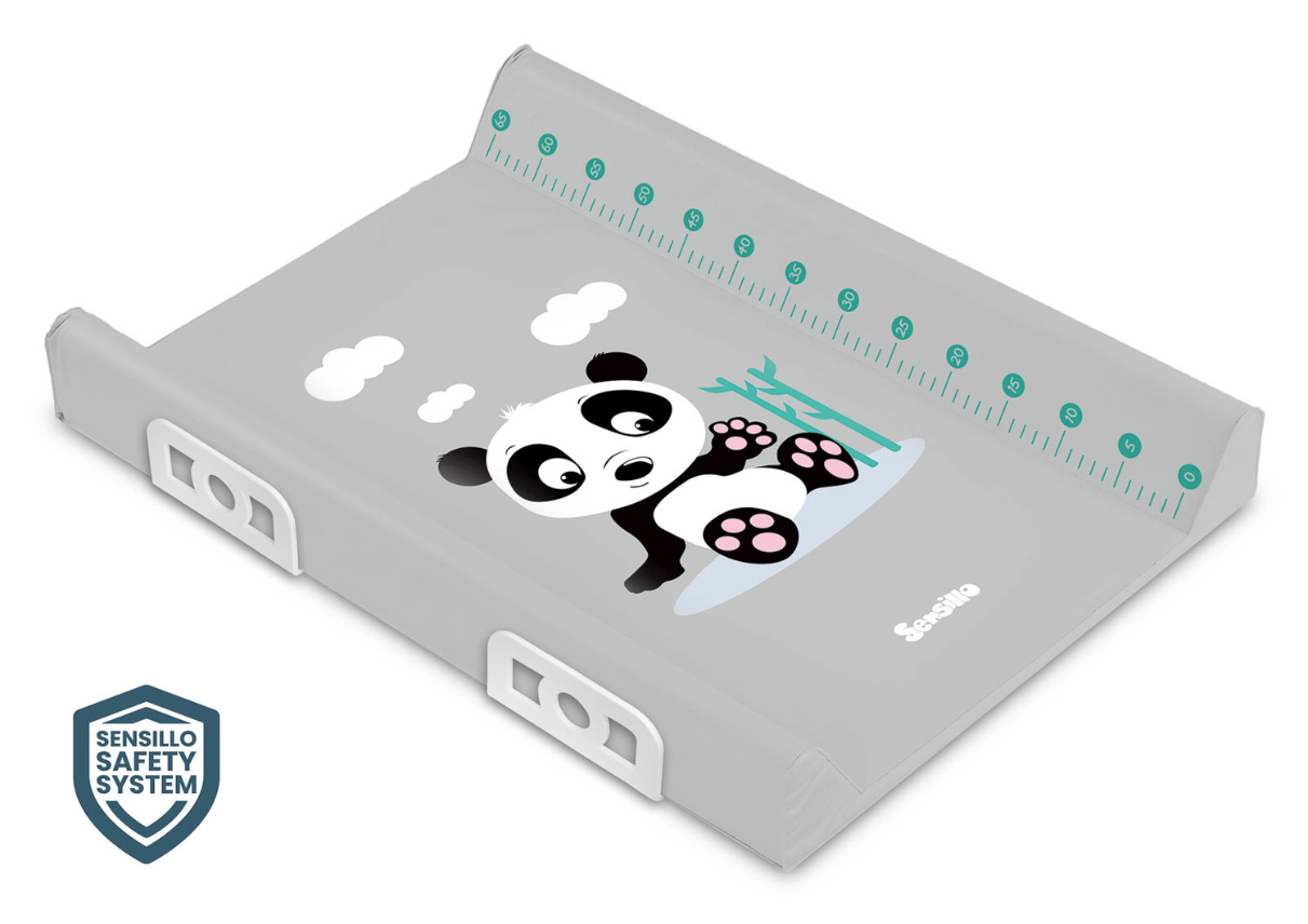 siva panda Previjalna podloga Sensillo, siva panda - slika 1