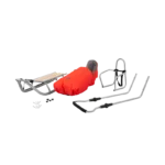 Otroške sani Rocker – z naslonjalom, potisnim ročajem in spalno vrečo - slika 9