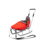 Otroške sani Rocker – z naslonjalom, potisnim ročajem in spalno vrečo - slika 10