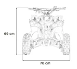 Otroški štirikolesnik na bencin RENEGADE HIPERFECT 50CC, rdeč - slika 23