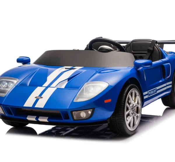Otroški avto na akumulator Ford GT 4x100W, moder