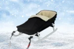 Naslon in zimska vreča za sani Adbor Winter Sport, črna - slika 3