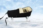 Naslon in zimska vreča za sani Adbor Winter Sport, črna - slika 4