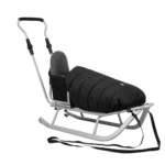 Otroške sani Rocker – z naslonjalom, potisnim ročajem in spalno vrečo - slika 3