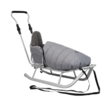 Otroške sani Rocker – z naslonjalom, potisnim ročajem in spalno vrečo