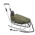 Otroške sani Rocker – z naslonjalom, potisnim ročajem in spalno vrečo - slika 5