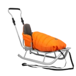 Otroške sani Rocker – z naslonjalom, potisnim ročajem in spalno vrečo - slika 6