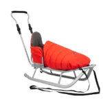 Otroške sani Rocker – z naslonjalom, potisnim ročajem in spalno vrečo - slika 8