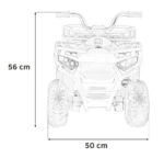 Otroški štirikolesnik na akumulator ATV Robust 01, moder - slika 24