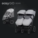 Športni voziček za dvojčka EasyGo Echo Cloudy Gray - slika 25
