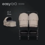Mehka košara za novorojenčka EasyGo ECHO Savana Beige - slika 2