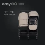 Mehka košara za novorojenčka EasyGo ECHO Savana Beige - slika 11