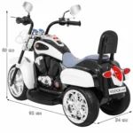 Otroški motor na akumulator Chopper NightBike, oranžen - slika 9