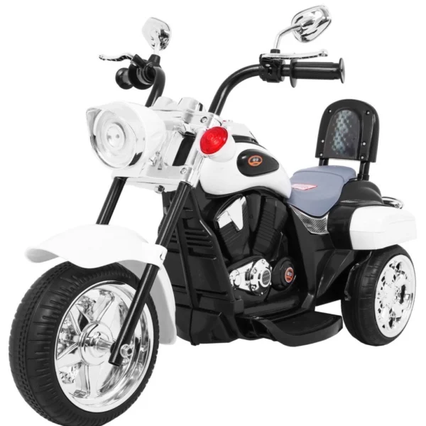 Otroški motor na akumulator Chopper NightBike, bel