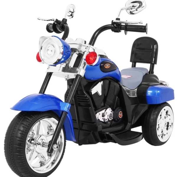 Otroški motor na akumulator Chopper NightBike, moder