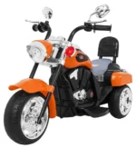 Otroški motor na akumulator Chopper NightBike, oranžen