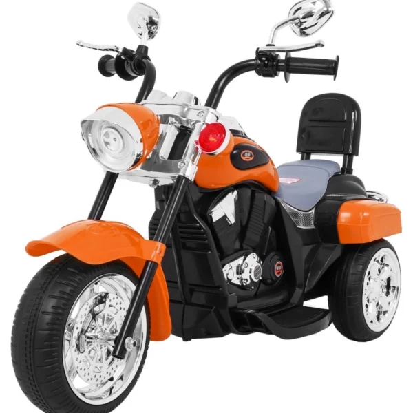 Otroški motor na akumulator Chopper NightBike, oranžen