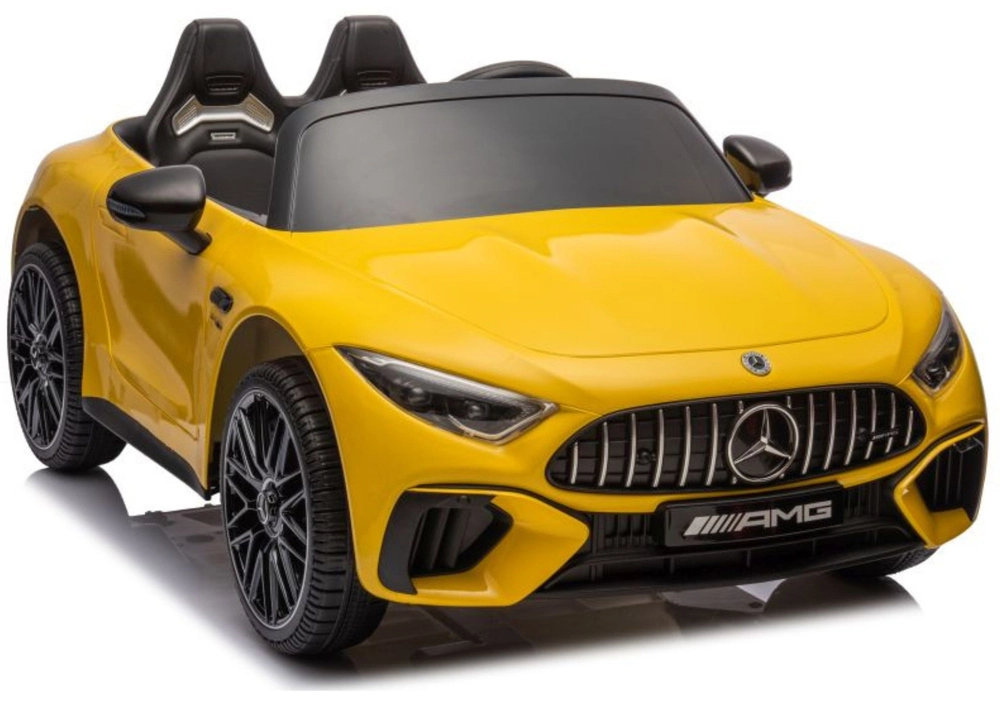 Otroški avto na akumulator Mercedes AMG SL63 2x200W 24V, rumen lakiran Otroški avto na akumulator Mercedes AMG SL63 2x200W 24V, rumen lakiran - slika 1