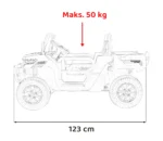 Otroški avto na akumulator Pick-Up Speed 900 4x45W, moder - slika 17