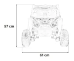 Otroški buggy na akumulator Madman UTV-MX 4x35W, črn - slika 18
