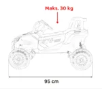 Otroški buggy na akumulator Madman UTV-MX 4x35W, moder - slika 16