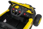 Otroški buggy na akumulator Madman UTV-MX 4x35W, rumen - slika 14
