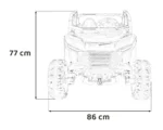 Otroški buggy na akumulator Racing Road 2000 4x120W 24V, rdeč - slika 24