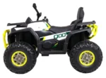 Otroški štirikolesnik na akumulator ATV Desert 4x45W 12V, bel - slika 6