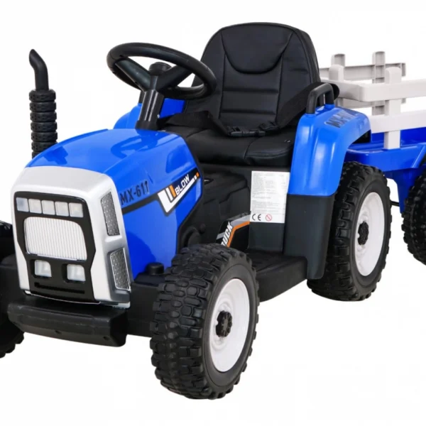 Otroški traktor na akumulator Blow 2x45W 12V, moder