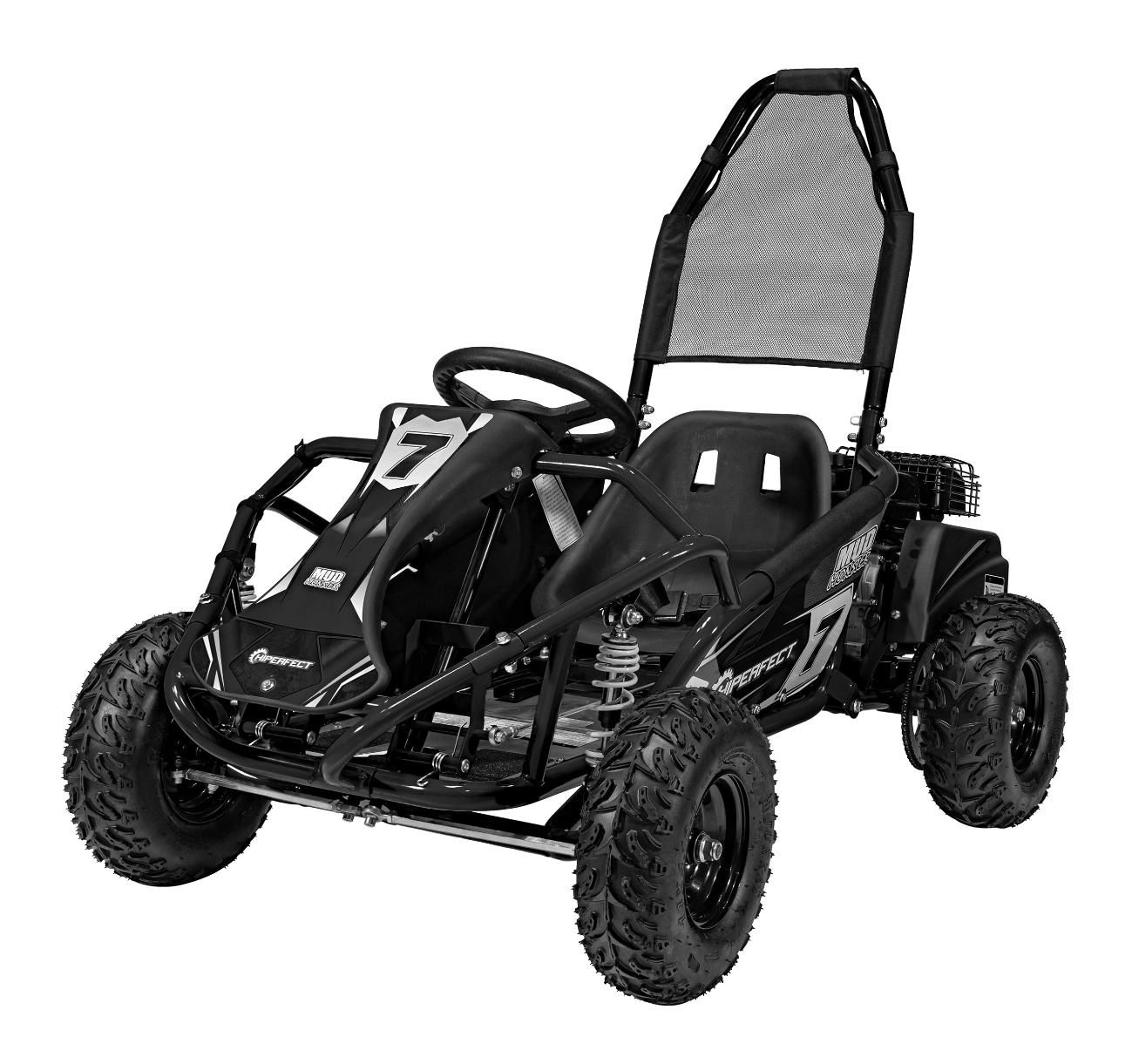 Gokart na bencin MUD MONSTER 98cm³, črn 1 Otroški gokart na bencin MUD MONSTER 98cm³, črn - slika 1