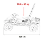 Otroški gokart na bencin MUD MONSTER 98cm³, črn - slika 20