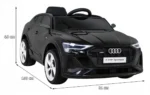 Otroški avto na akumulator Audi E-Tron Sportback 4x25W, črn - slika 3