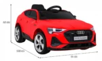Otroški avto na akumulator Audi E-Tron Sportback 4x25W, rdeč - slika 3