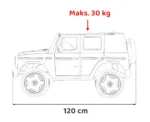Otroški avto na akumulator Mercedes Benz EQG 4x4 12V, črn - slika 3