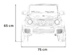 Otroški avto na akumulator Mercedes Benz EQG 4x4 12V, črn - slika 22