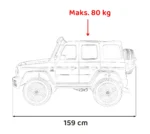 Otroški avto na akumulator Mercedes G63 AMG XXL 4x200W 24V, črn - slika 23