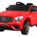 Otroški avto na akumulator Mercedes GLC 63S 4x25W 12V, rdeč