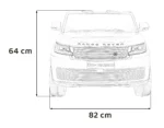 Otroški avto na akumulator Range Rover SUV Lift 4x35W 12V, črn - slika 21
