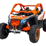 Otroški buggy na akumulator Can-am Maverick Turbo RR 4x200W 24V, oranžen