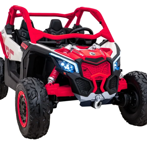 Otroški buggy na akumulator Can-am Maverick Turbo RR 4x200W 24V, rdeč