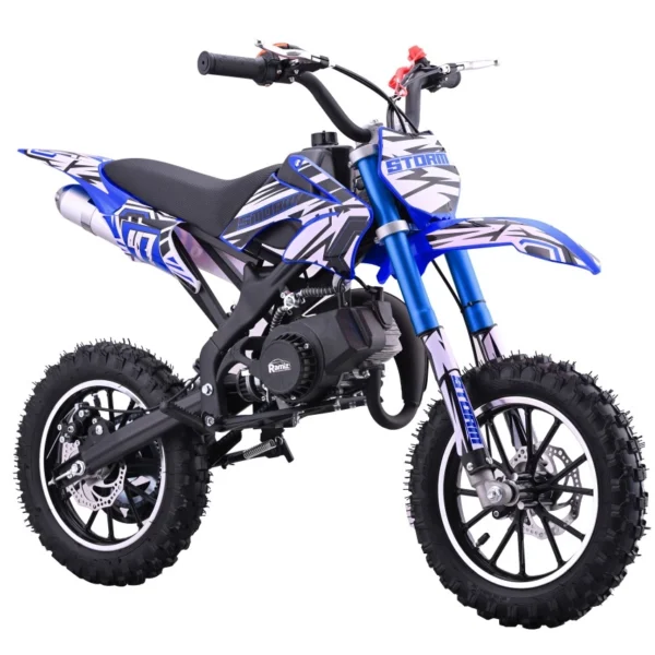 Otroški cross motor na bencin STORM 49CC, moder
