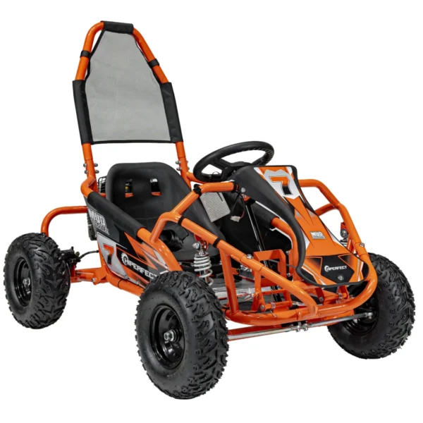 Otroški gokart na bencin MUD MONSTER 98cm³, oranžen